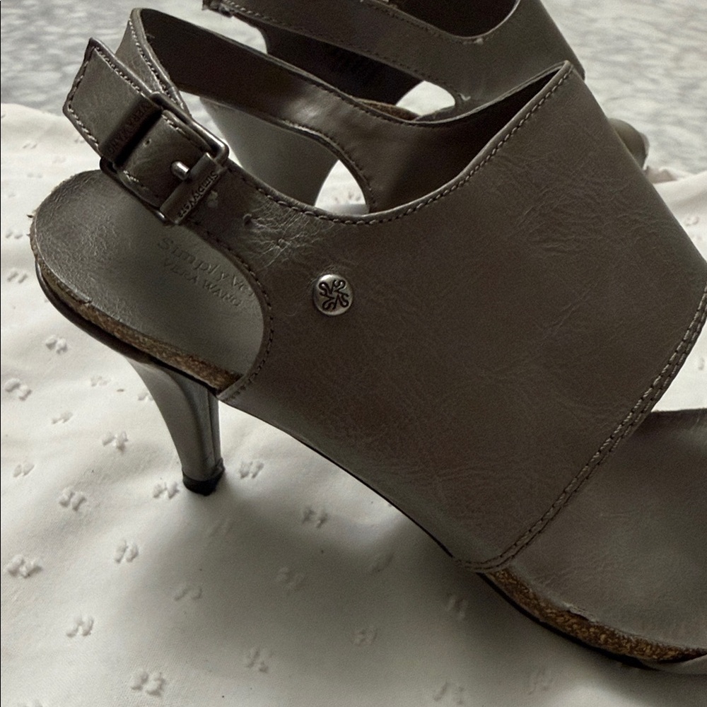 Vera Wang Charcoal Women's Sandals